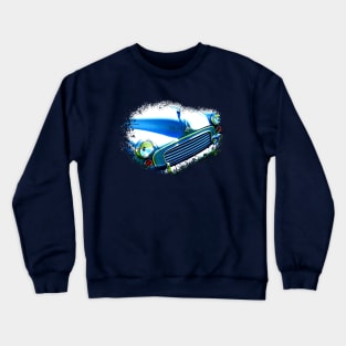 Morris Minor 1960s British classic car elements (no badge) Crewneck Sweatshirt